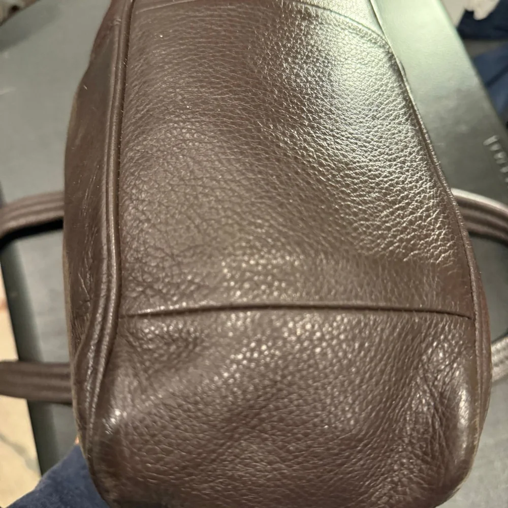 Pelle Studio Brown Leather Satchel Textured Genuine Leather Handbag